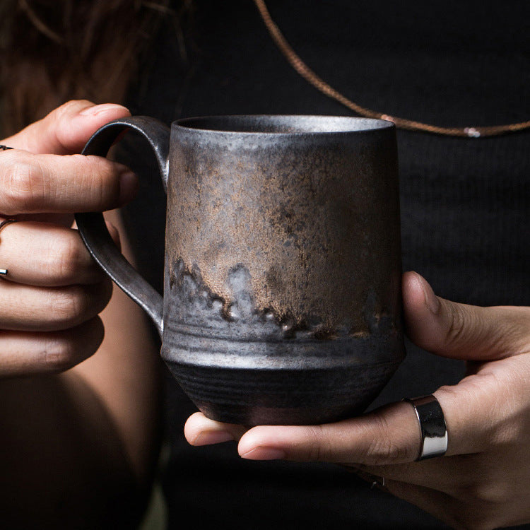Ceramic Coffee MugGold-plated Couple's Matching Mugs - AmiraMart