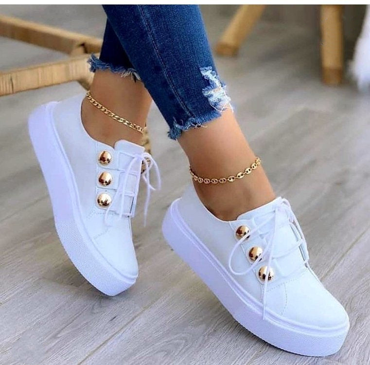 Women Rivet Casual Shoes - AmiraMart