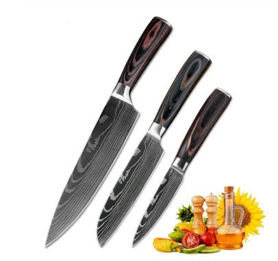 6 - Pc/8 - Pc Kitchen Knife Set – Chef & Cooking Tools - AmiraMart