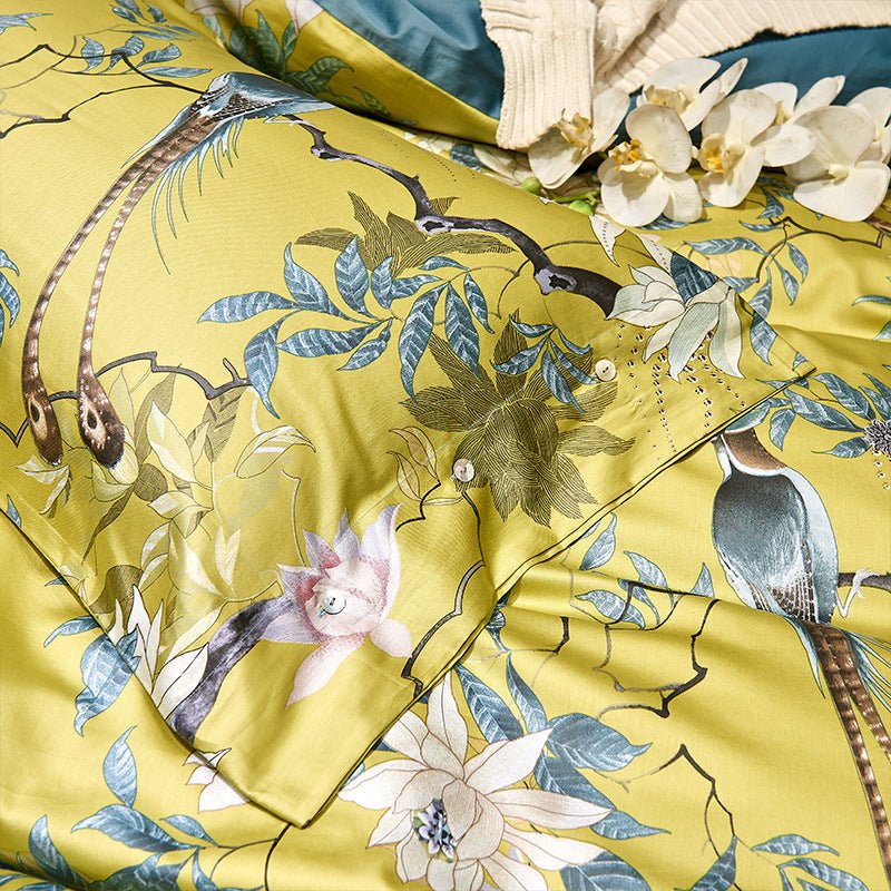 60 long - staple cotton printing four - piece suit - AmiraMart