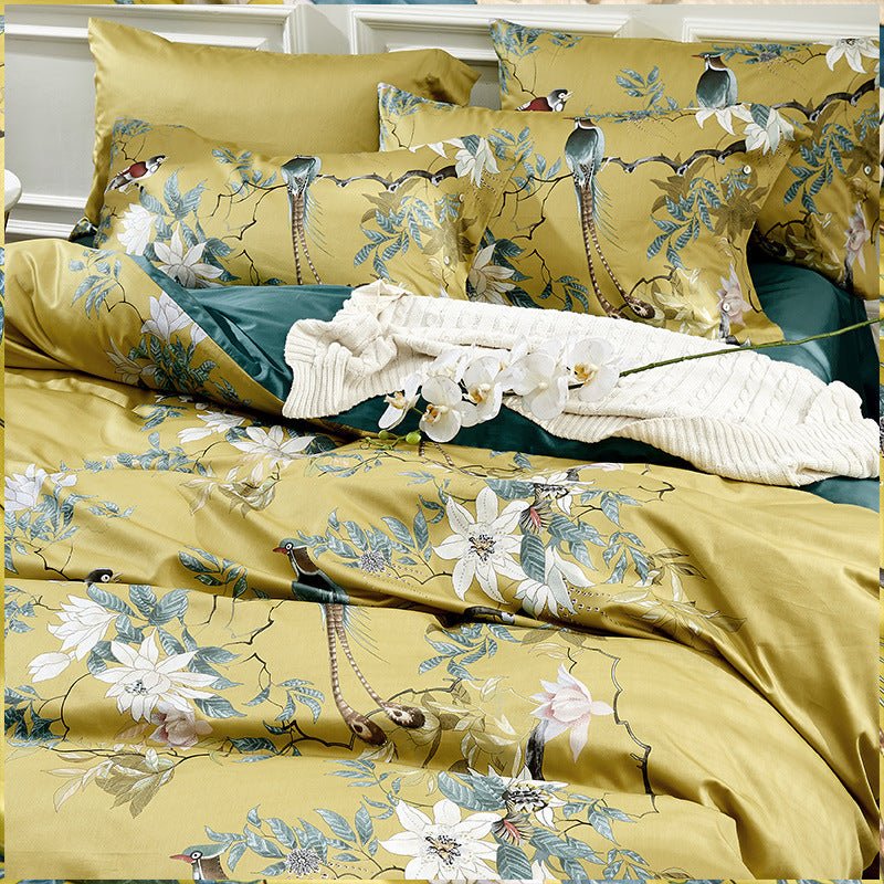 60 long - staple cotton printing four - piece suit - AmiraMart