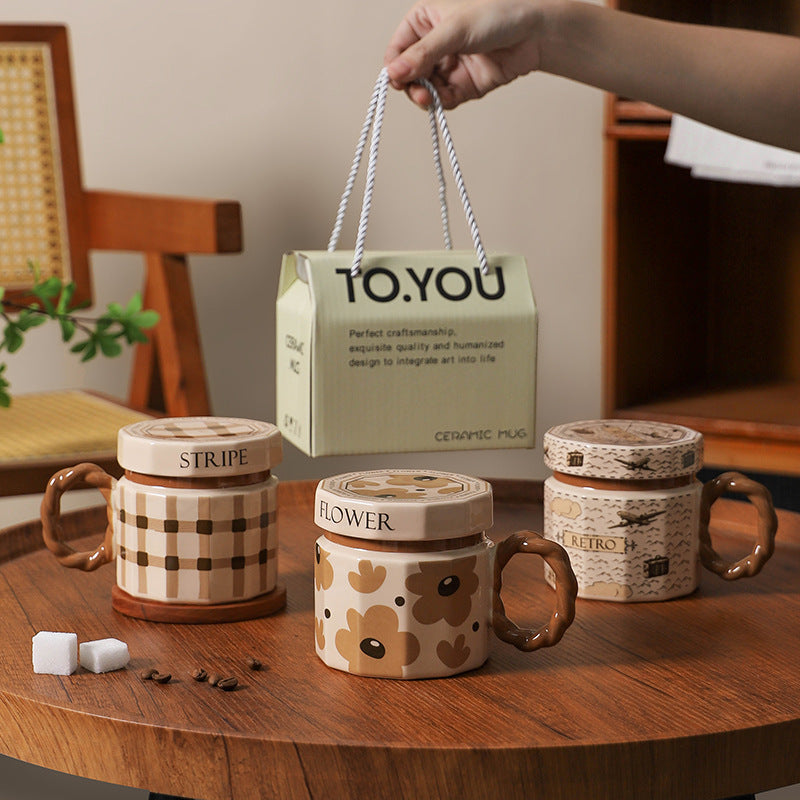 Creative Retro Ceramic Mug Light Luxury Gift - AmiraMart