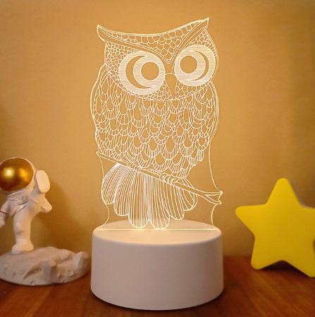 3D Lights Colorful Touch Remote Control LED Visual Lights - AmiraMart