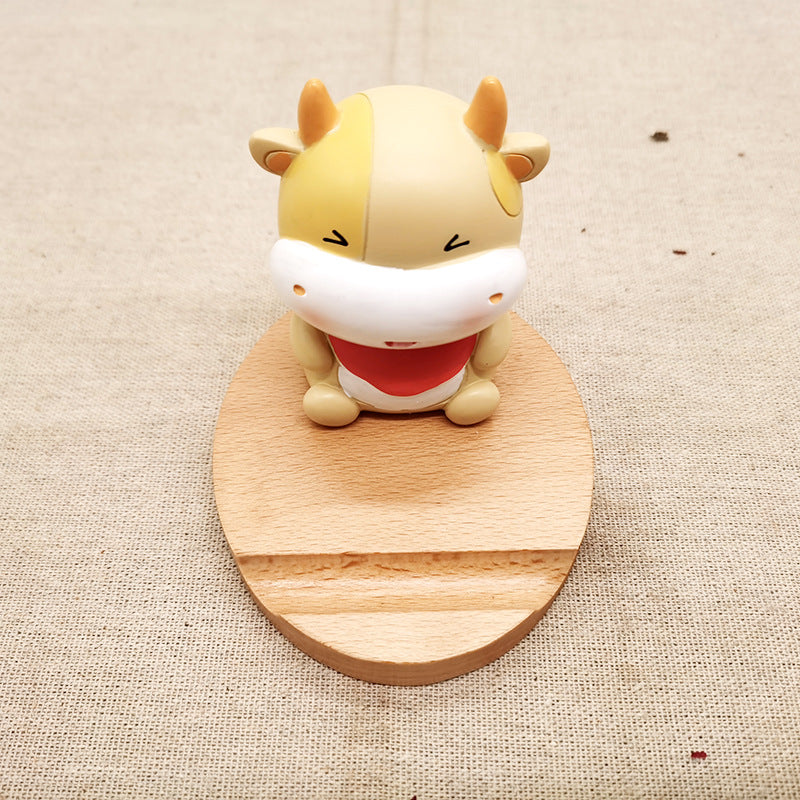 Creative Mobile Phone Toma Back with Coin Beech Wood - AmiraMart