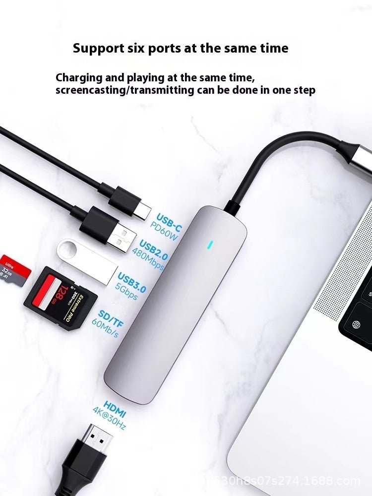 7 - in - 1 Type - C Dock – HDMI, USB 3.0 & Multi - Function Hub - AmiraMart