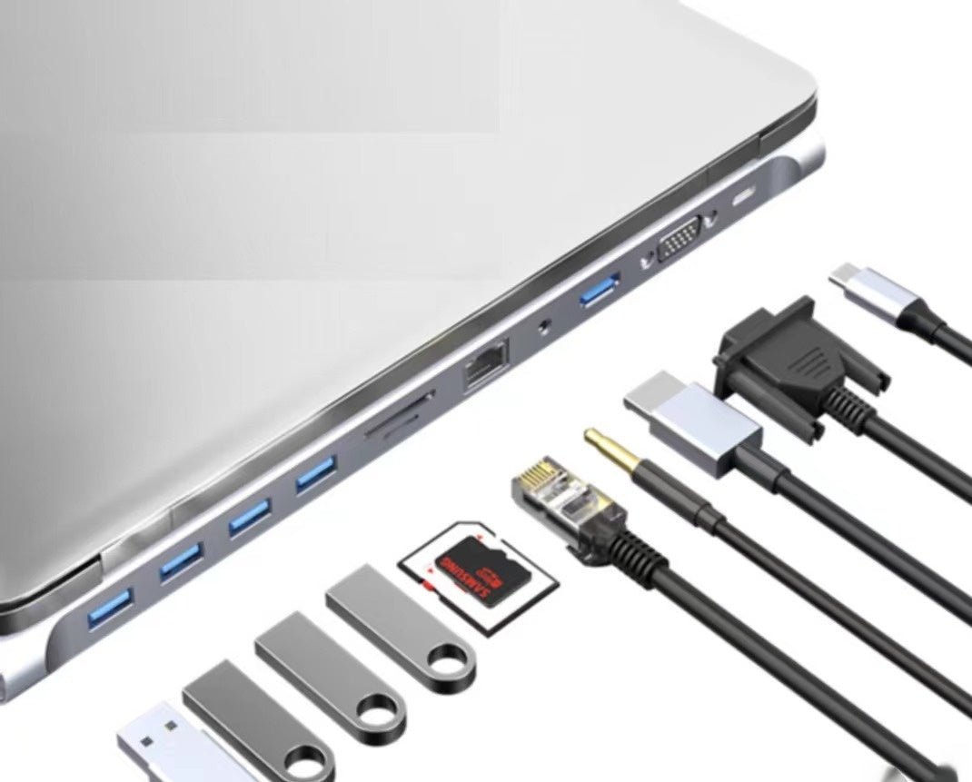 7 - in - 1 Type - C Dock – HDMI, USB 3.0 & Multi - Function Hub - AmiraMart