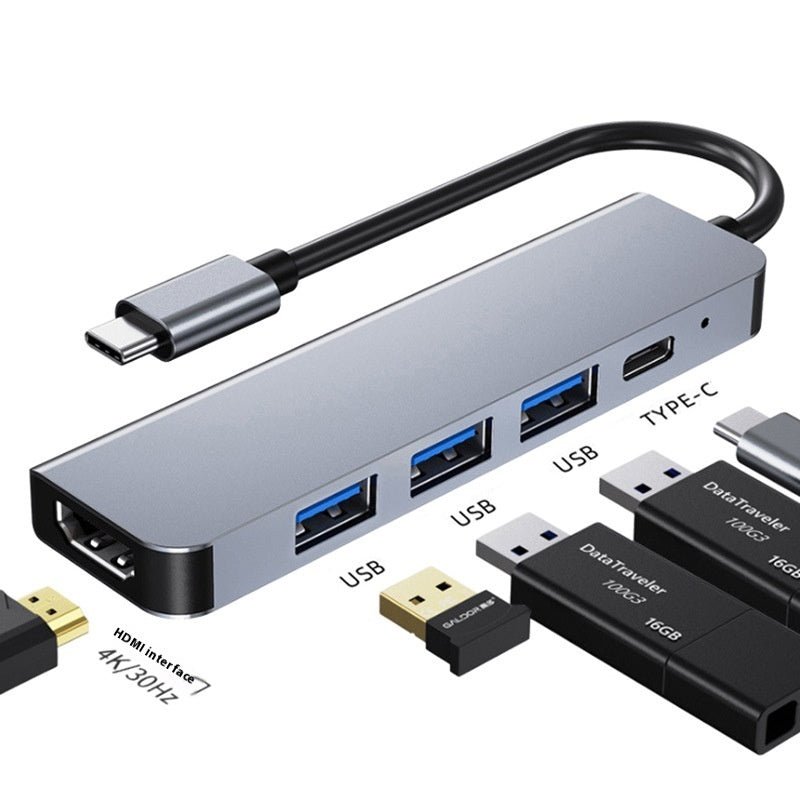 7 - in - 1 Type - C Dock – HDMI, USB 3.0 & Multi - Function Hub - AmiraMart
