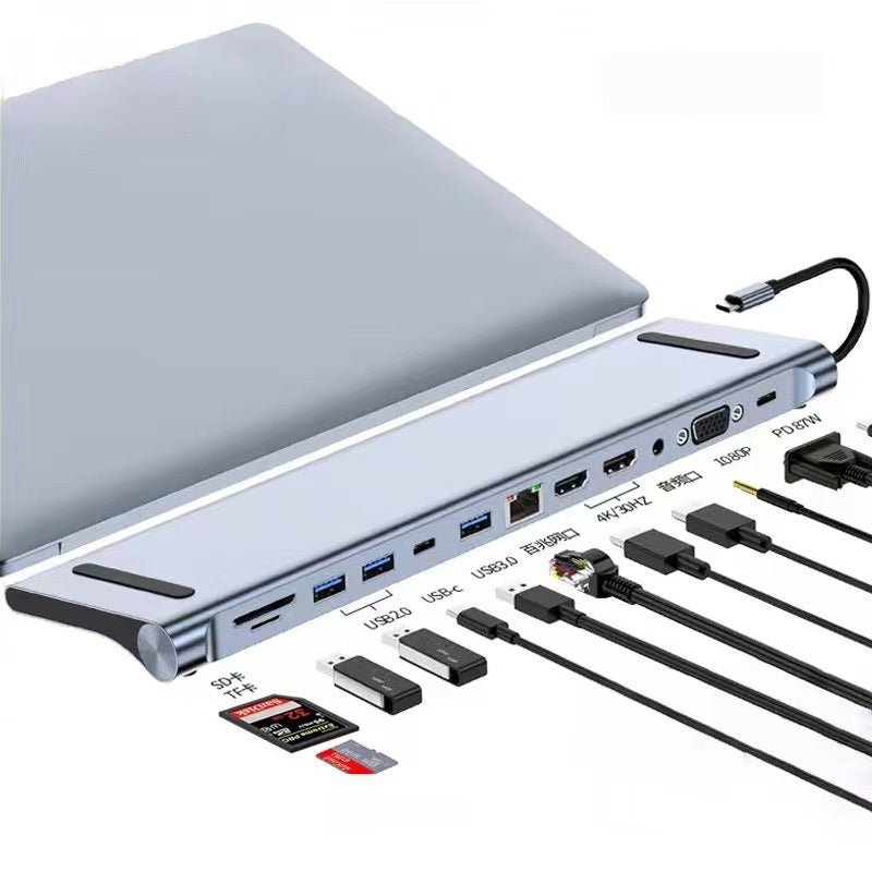 7 - in - 1 Type - C Dock – HDMI, USB 3.0 & Multi - Function Hub - AmiraMart