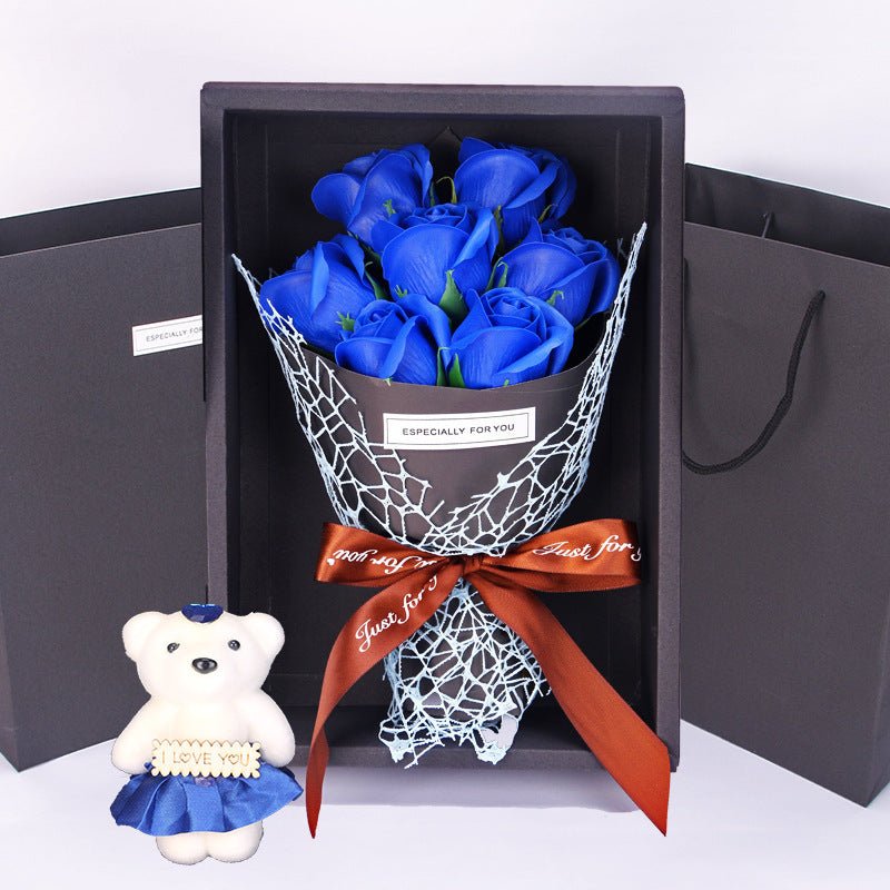 7 Rose Soap Bouquet Gift Box - AmiraMart
