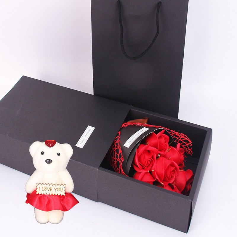 7 Rose Soap Bouquet Gift Box - AmiraMart