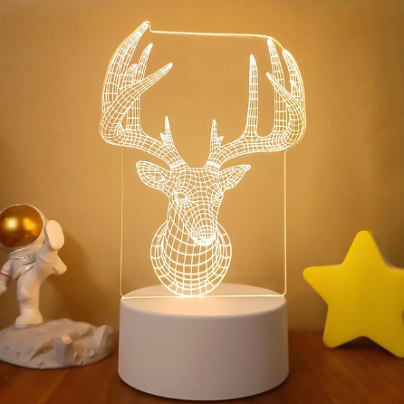 3D Lights Colorful Touch Remote Control LED Visual Lights - AmiraMart