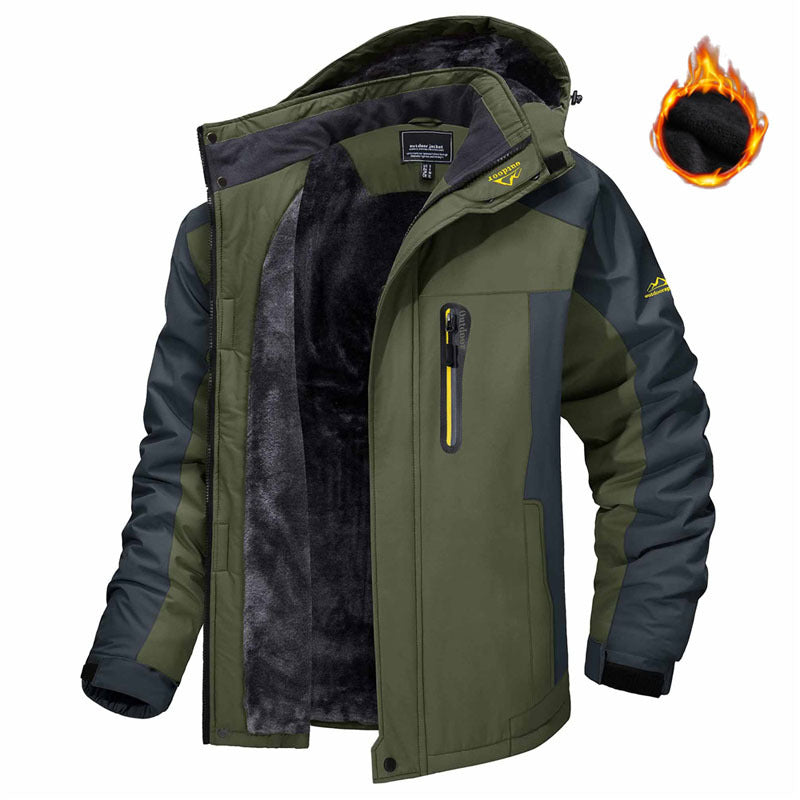 Casual Warm Fleece Coat Windproof Rainproof - AmiraMart