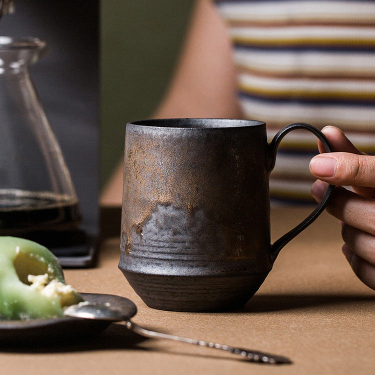 Ceramic Coffee MugGold-plated Couple's Matching Mugs - AmiraMart