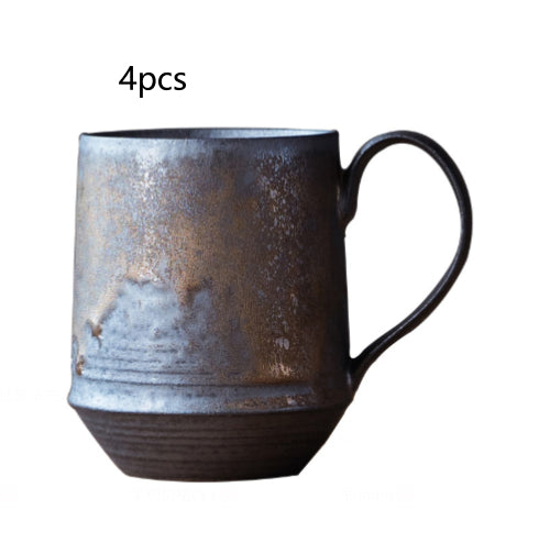 Ceramic Coffee MugGold-plated Couple's Matching Mugs - AmiraMart