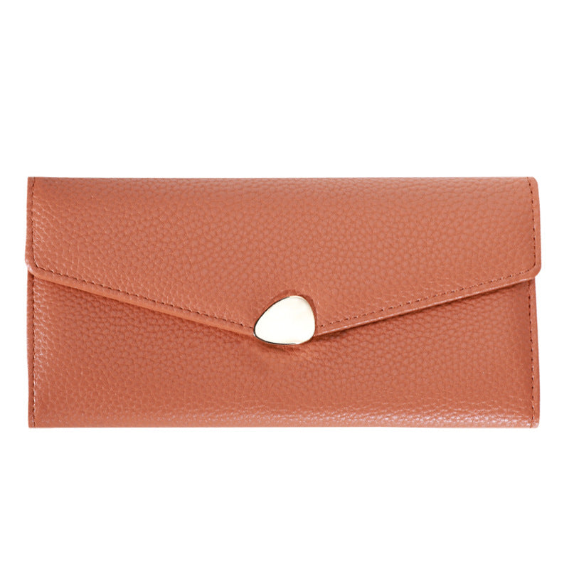Women's Lychee-pattern Clutch Wallet - AmiraMart