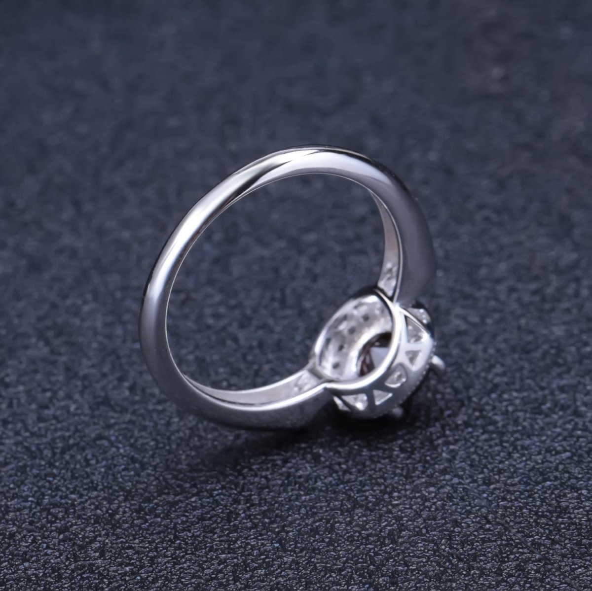 925 Silver Inlaid Pomegranate Ring - AmiraMart