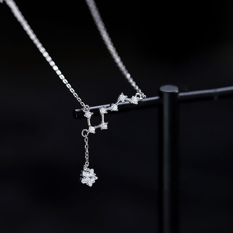 925 Sterling Silver Big Dipper Anklet - AmiraMart