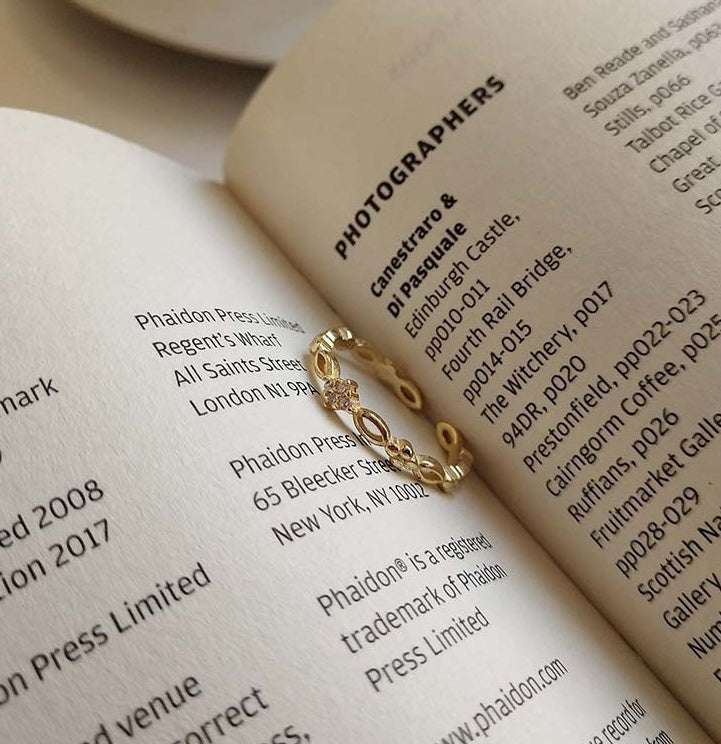 925 sterling silver gold plated ring - AmiraMart