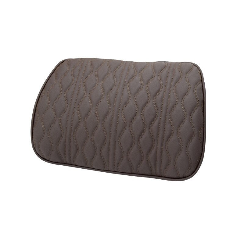 Gray textured cushion on a white background
