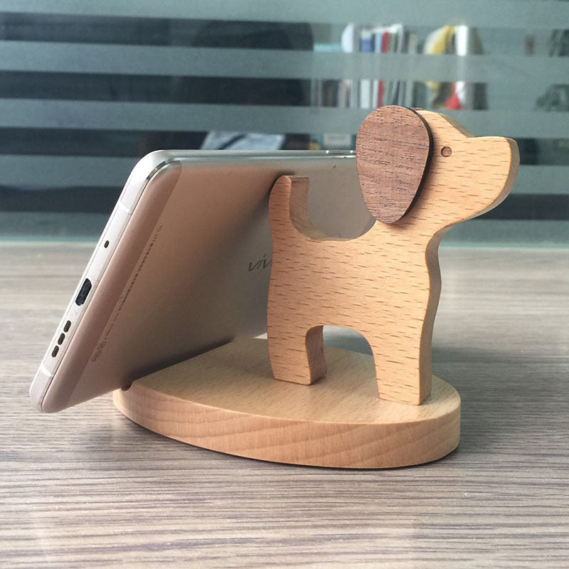 Creative Mobile Phone Toma Back with Coin Beech Wood - AmiraMart