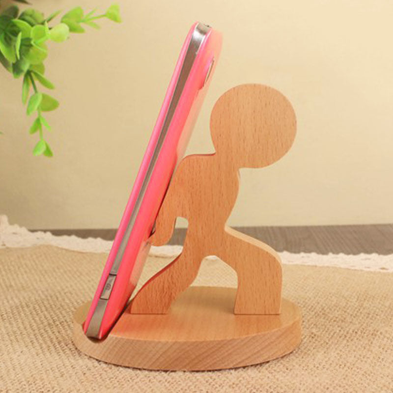 Creative Mobile Phone Toma Back with Coin Beech Wood - AmiraMart