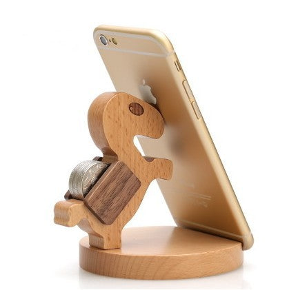 Creative Mobile Phone Toma Back with Coin Beech Wood - AmiraMart