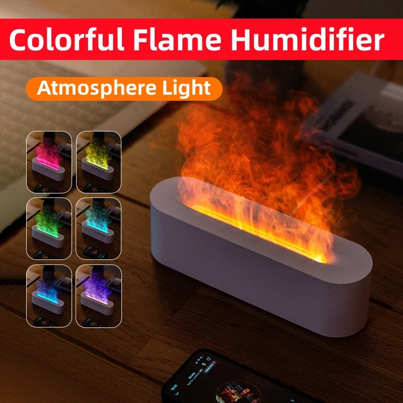 Flame Aroma Diffuser Air Humidifier - AmiraMart