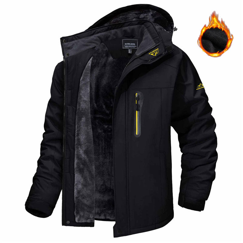 Casual Warm Fleece Coat Windproof Rainproof - AmiraMart