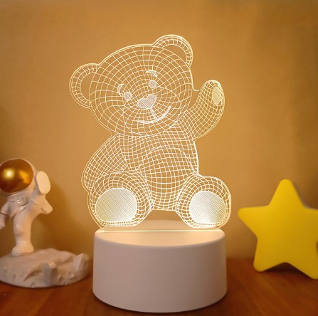3D Lights Colorful Touch Remote Control LED Visual Lights - AmiraMart