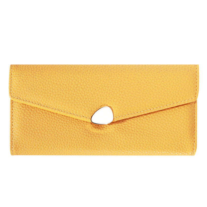 Women's Lychee-pattern Clutch Wallet - AmiraMart