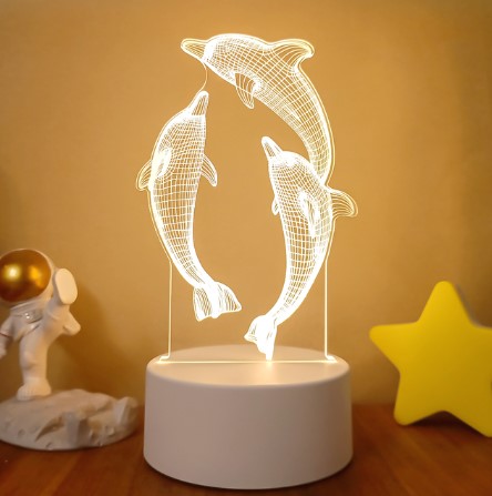 3D Lights Colorful Touch Remote Control LED Visual Lights - AmiraMart