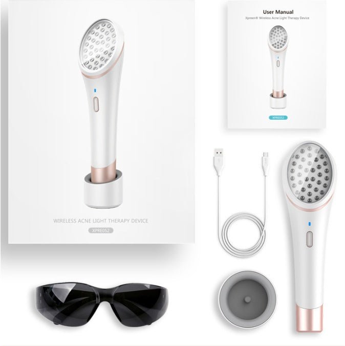 Acne Light Therapy Device – Blue & Red LED Treatment - AmiraMart