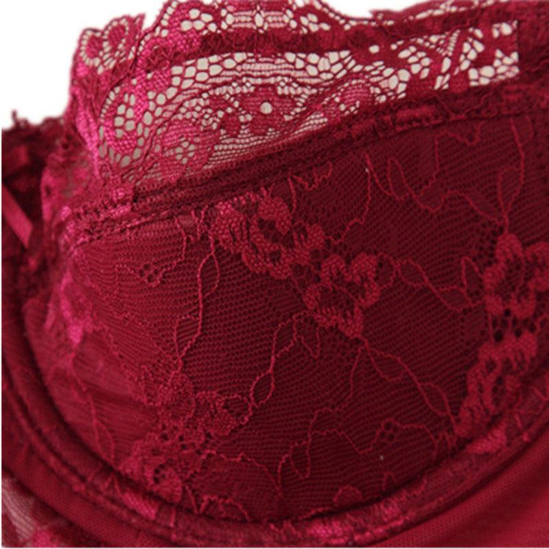 Adjustable Breast Top Shoulder Sexy Bra Set - AmiraMart