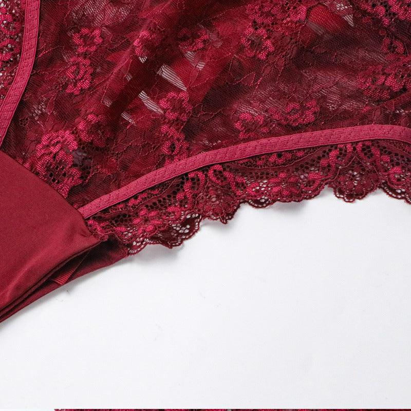 Adjustable Breast Top Shoulder Sexy Bra Set - AmiraMart