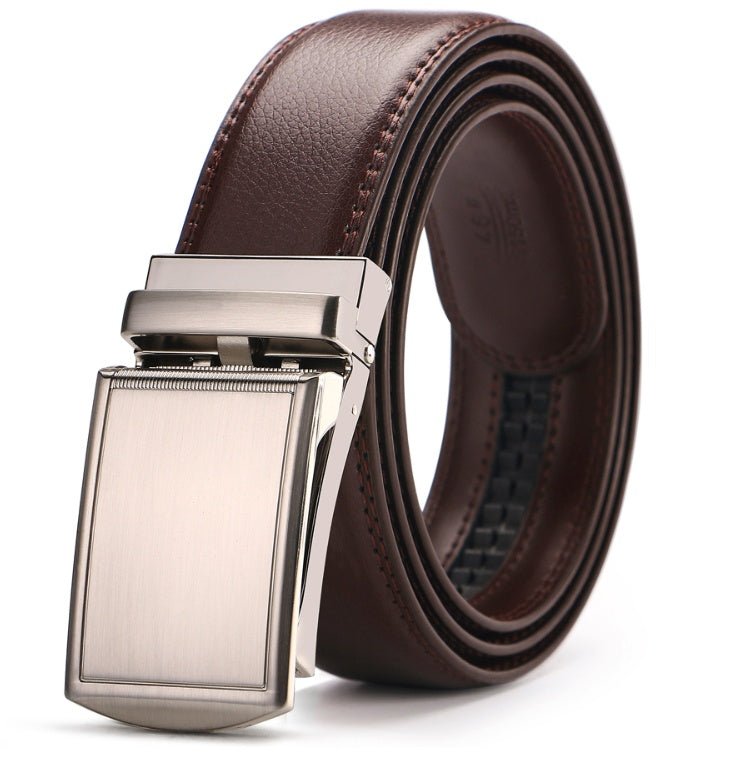 Adjustable Holeless Leather Belts - AmiraMart