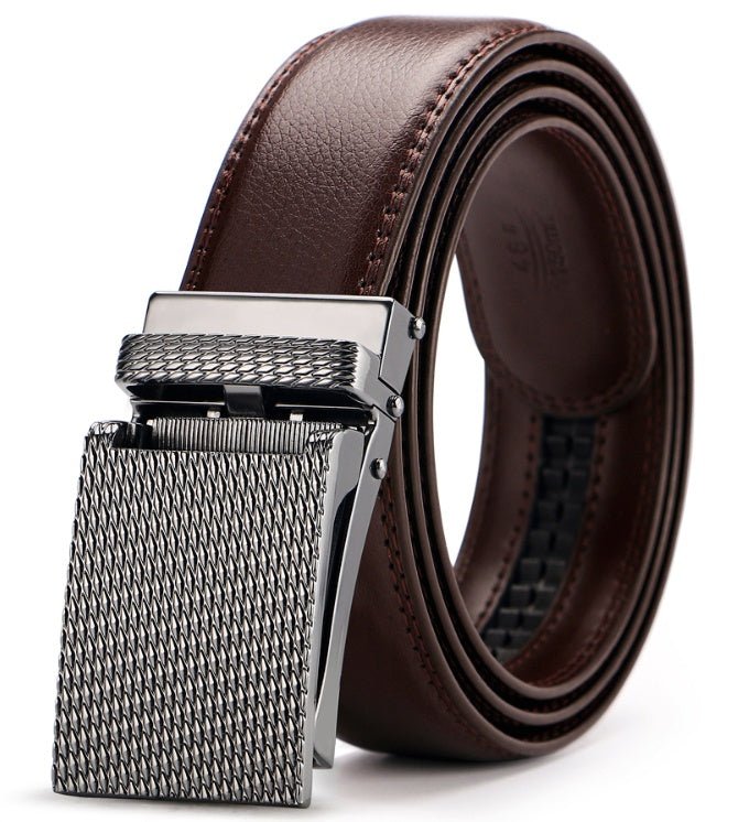 Adjustable Holeless Leather Belts - AmiraMart