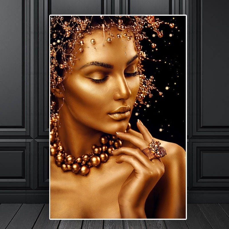 African Woman Hanging Painting - AmiraMart