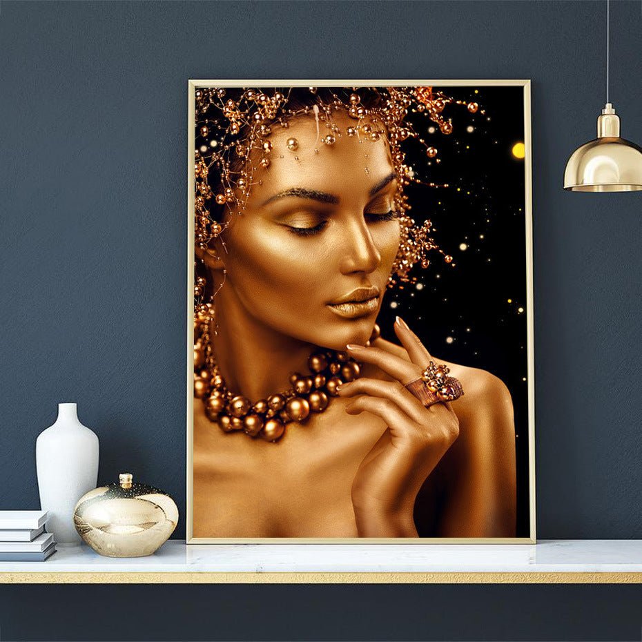African Woman Hanging Painting - AmiraMart