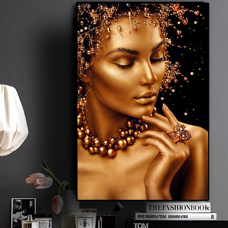 African Woman Hanging Painting - AmiraMart