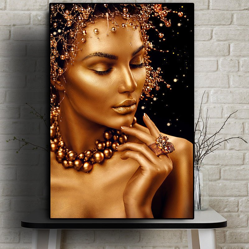 African Woman Hanging Painting - AmiraMart