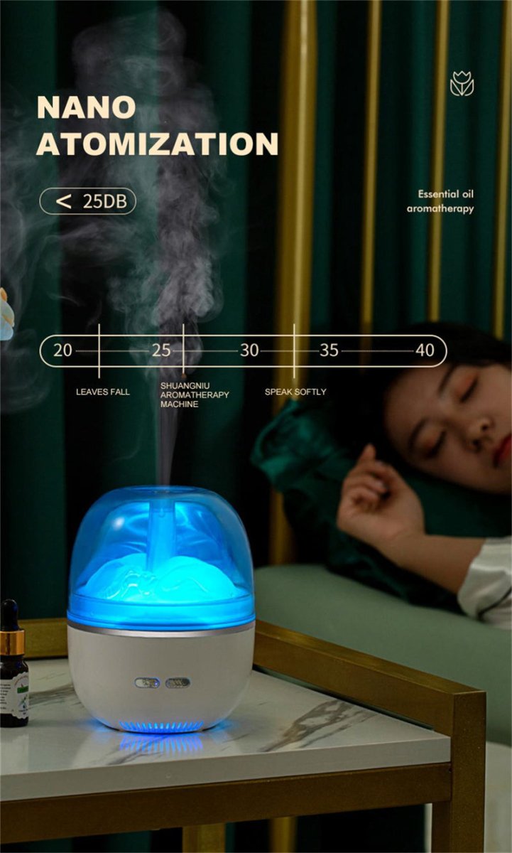 Air Humidifier Essential Oil Ultrasonic Aromatherapy Atomizer - AmiraMart