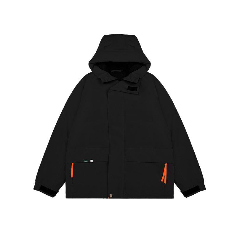 American Street Tide Brand Windproof Hooded Velcro Cotton Suit - AmiraMart