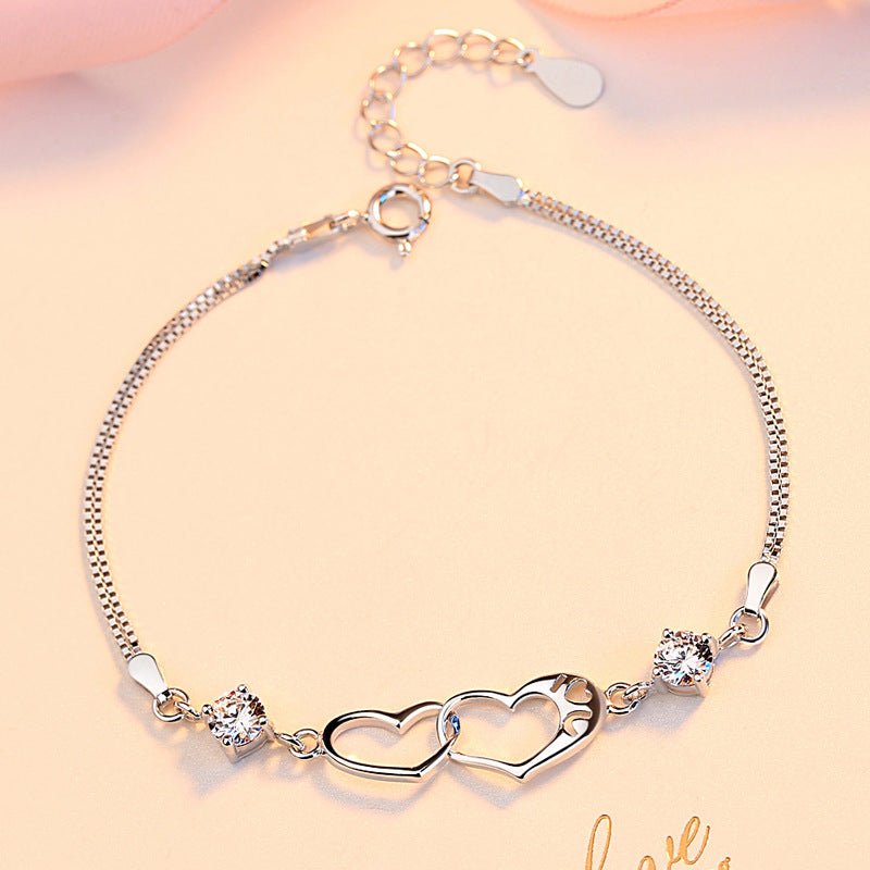 Amethyst silver bracelet - AmiraMart