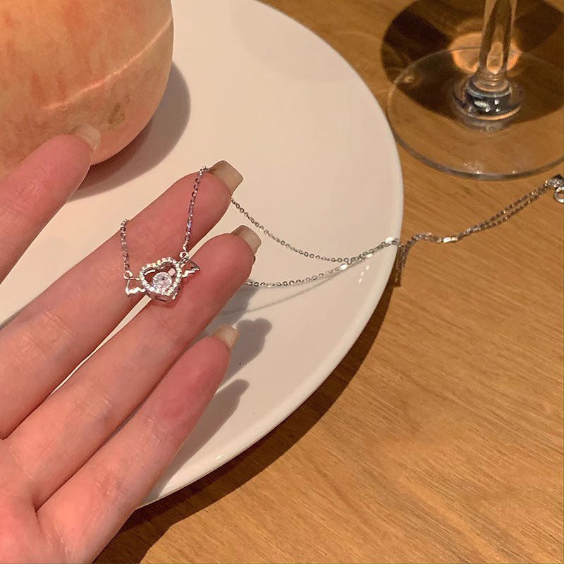 Angel Heart Necklace For Women - AmiraMart