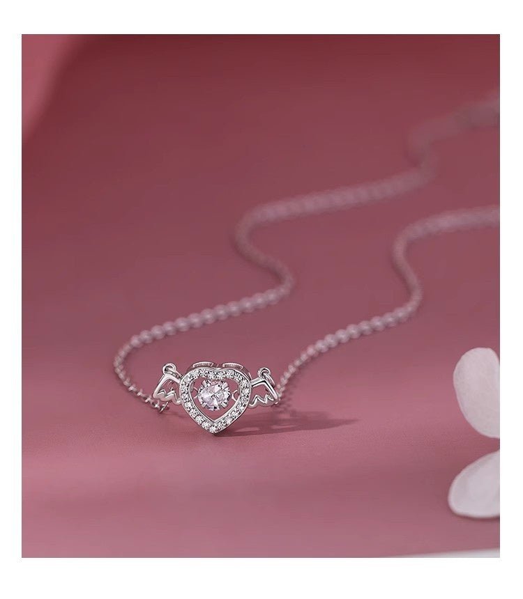 Angel Heart Necklace For Women - AmiraMart