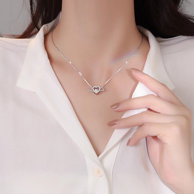 Angel Heart Necklace For Women - AmiraMart