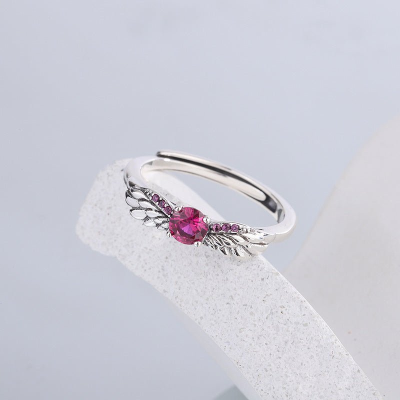 Angel's Wing Index Finger Ring Female - AmiraMart