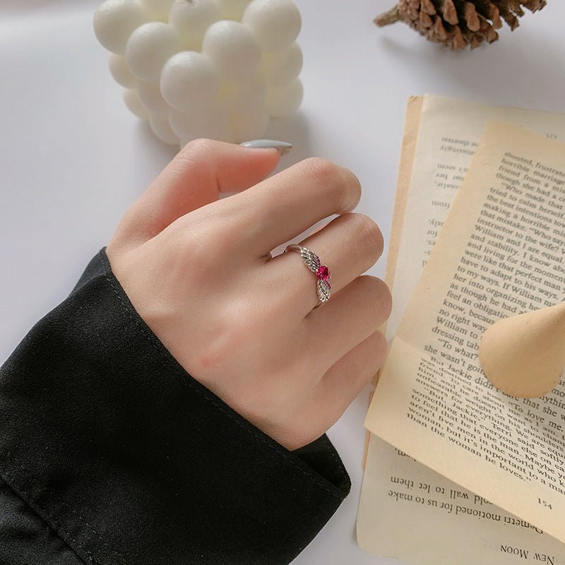 Angel's Wing Index Finger Ring Female - AmiraMart