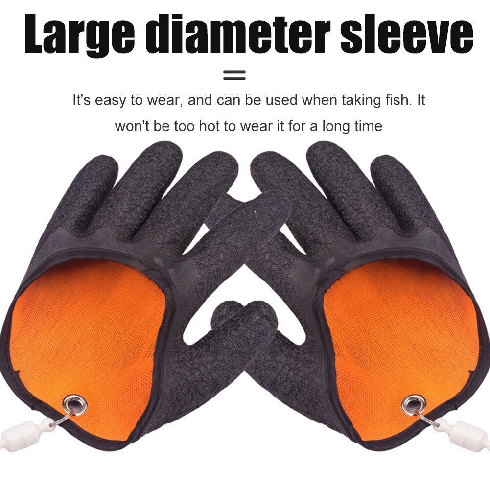 Anti - Slip Fishing Gloves – Puncture & Scrape Protection - AmiraMart