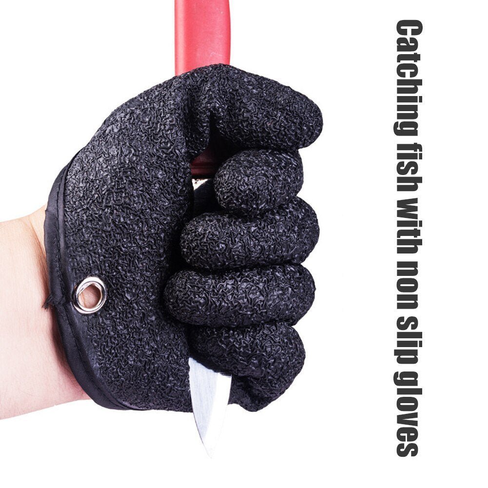 Anti - Slip Fishing Gloves – Puncture & Scrape Protection - AmiraMart